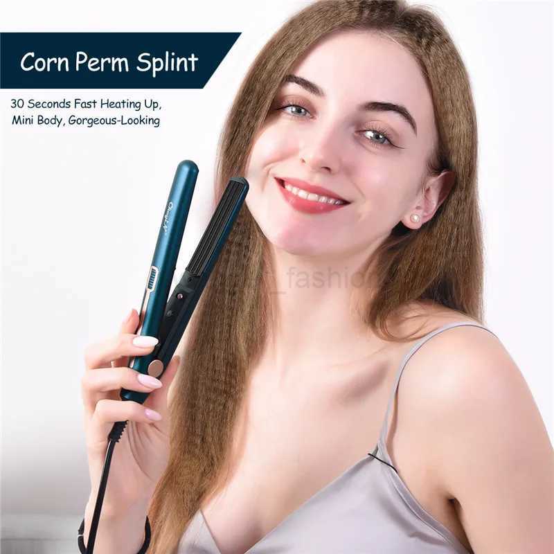 CkeyiN Automatic Hair Curler Corrugated Flat Iron Curling Irons Professional Straightener Curly Iron Tongs Hair Waver CrimpersB240719