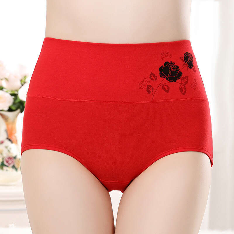Pure Cotton Triangle Pants, Printed Underwear, Postpartum High Waisted Abdominal Underwear for Women Women Underwear Panties Lingerie Underwear Women 