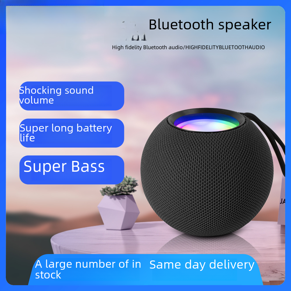 Wireless Bluetooth Speaker Small Sound High Quality Outdoor Portable Mini Subwoofer High Volume Cross-border Wholesale