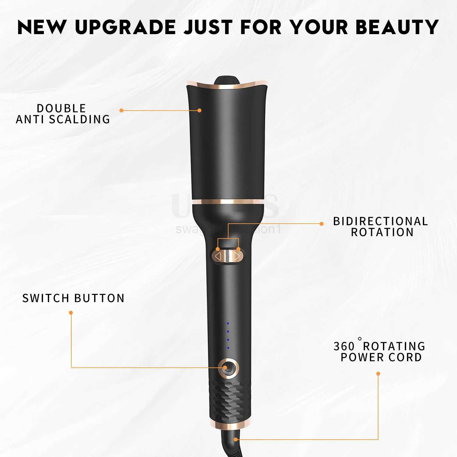 Automatic Hair Curler women Hair Iron Wave 22mm Large Curly Four Temperature Control curling iron Hair waver ironB240719
