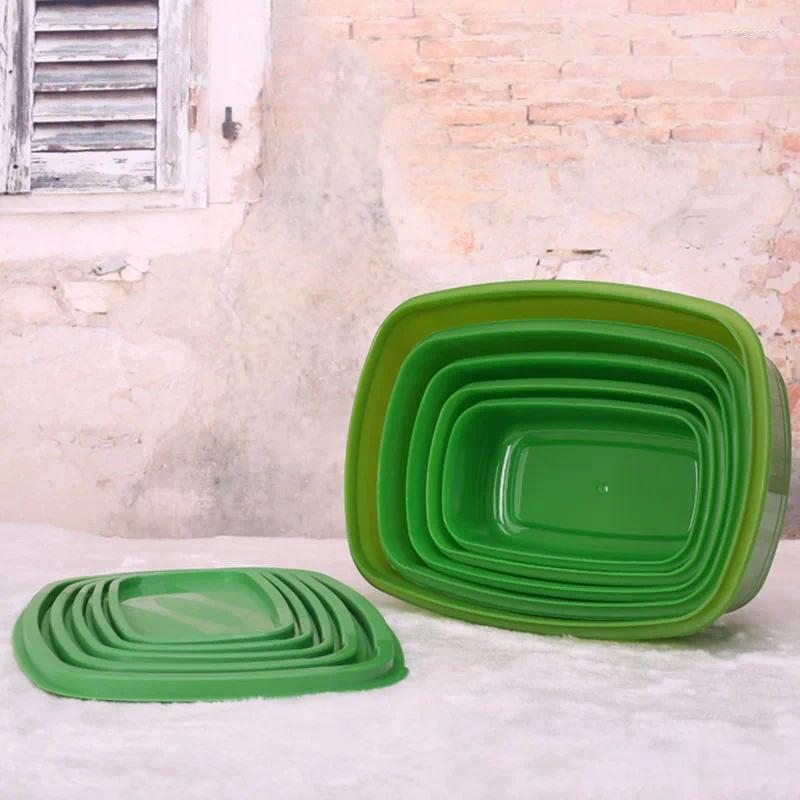 Storage Bottles Drop 5pcs 6pcs 7 pcs Stay Fresh Green Container Kitchen Keep Fresb Longer Fruits Vegetables Bins Boxes Crisper