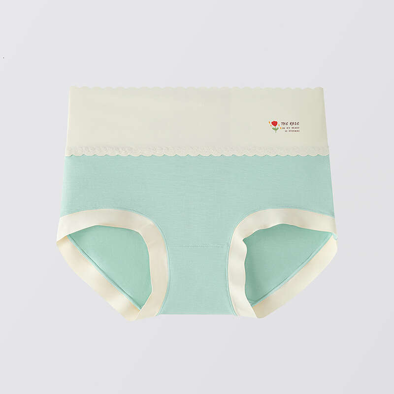Soft Skin Friendly Underwear, Mulberry Silk Crotch, Women's Triangle Pants, Bare and Breathable, Printed High Waisted Underwear for Women Panties