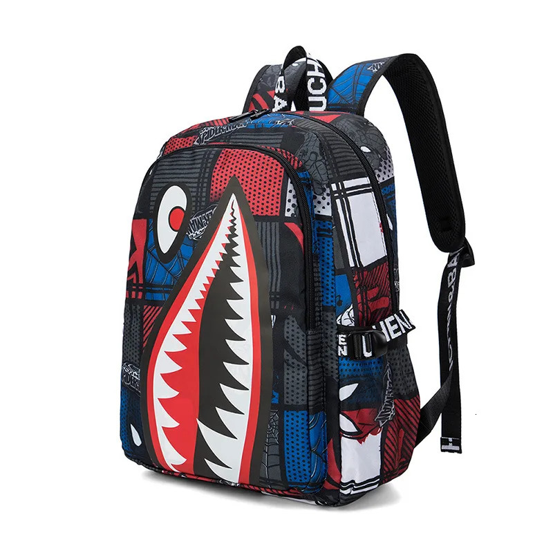 Backpack Boys for Kids Bookbag Middle Shark School Bags Travel Back Pack 240718