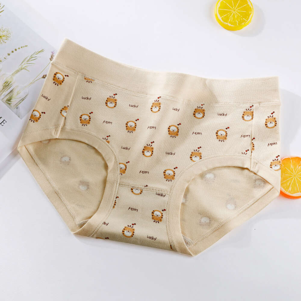 Rural Style Pure Cotton Printed Cute Girl Underwear, Fresh and Breathable Women's Underwear Calecon Panties Women Underwear Calzoncillos Underwea