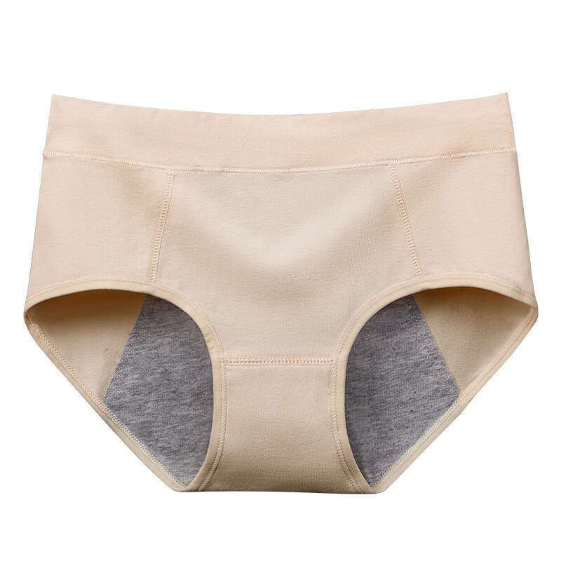 Widening Anti Leakage Physiological Solid Color Pure Cotton Women's Menstrual Period Leak Proof Underwear Women Calzoncillos Panties Underwears W