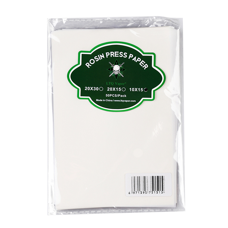 50pcs/Bag Rosin Press Paper 15/20/30cm Size Wax Concentrates Oil Banking Filter Paper Kitchen Silicone Oiled Paper