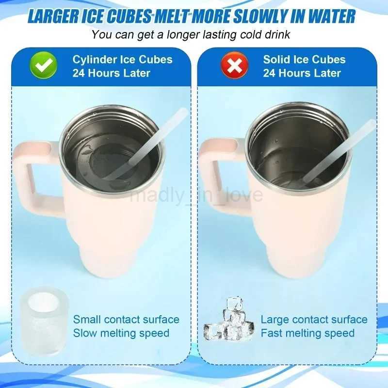 Silicone Ice Grid Adapted for Water Cup Large Capacity Ice Grid Ice Making Mold Creative with Box Easy ReleaseM240719