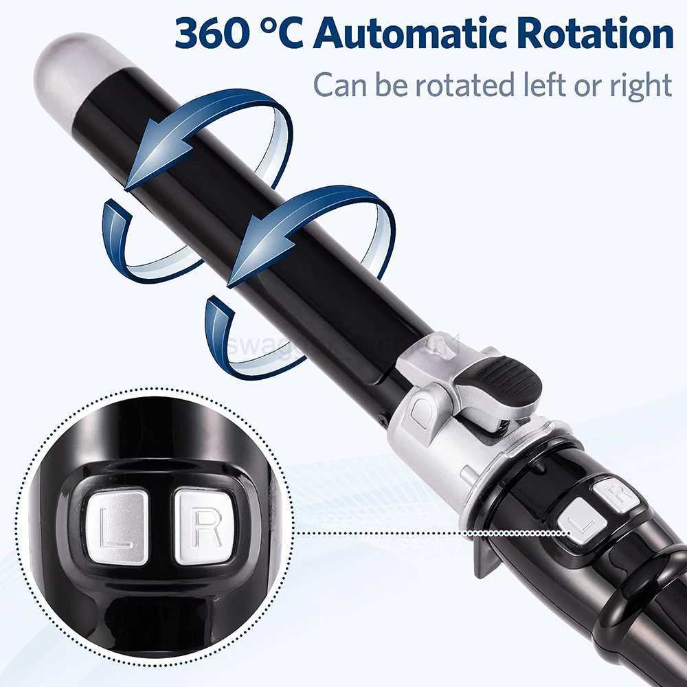 25/28/32mm Ceramic Barrel Hair Curlers Automatic Rotating Curling Iron For Hair Iron Curling Wands Waver Hair Styling AppliancesB240719