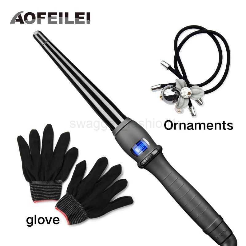 Ceramic Styling Tools professional Hair Curling Iron Hair waver Pear Flower Cone Electric Hair Curler Roller Curling WandB240719B2407201