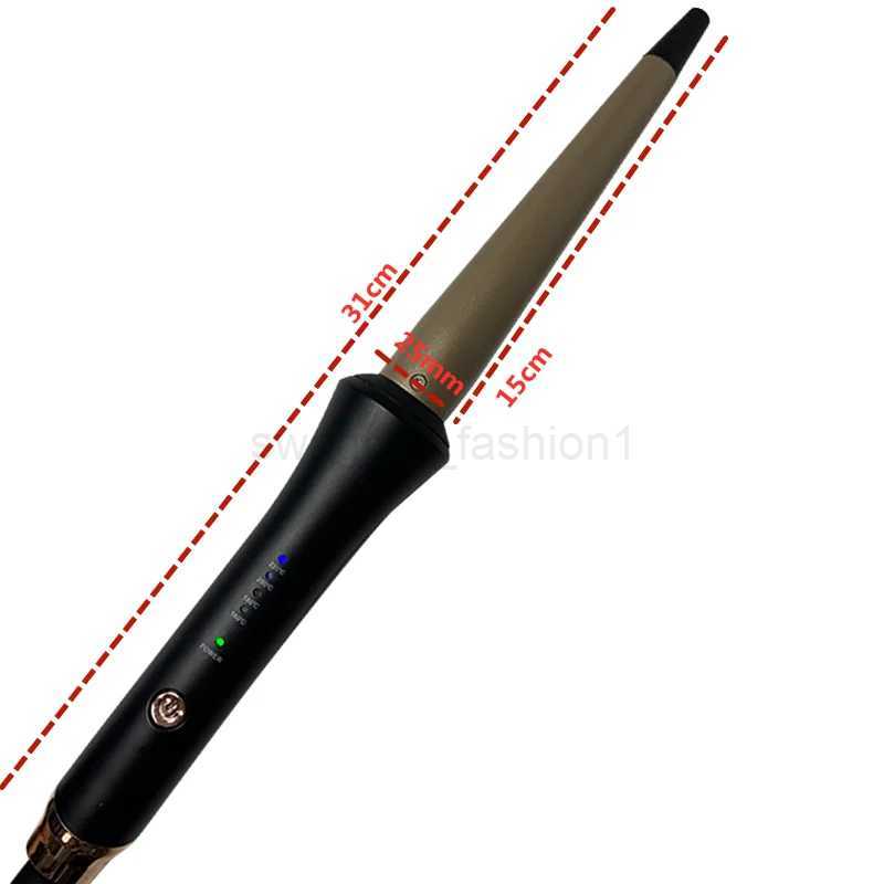 For barber shop curlers conical curling iron single tube ceramic glaze pear flower cone electric hair curly hair 110-240 - vB240719