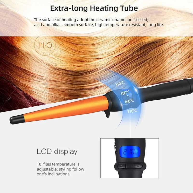 Easy to Use One Barrel Hair Curler professional curling iron Anti-Scalding spiral curl Far Negative Ion Curling ironB240719