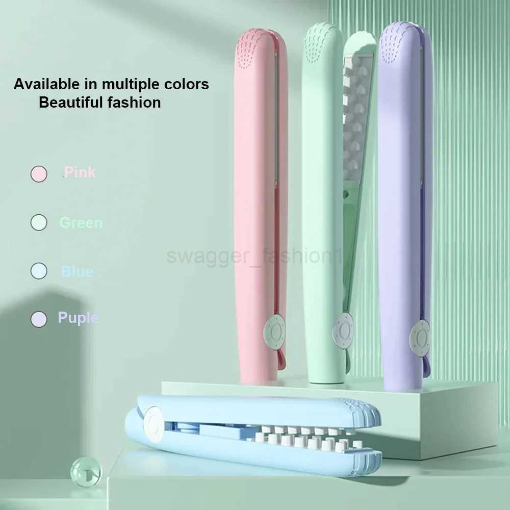 Mini 3D Grid Hair Crimper Curling Iron Volumizing Hair Iron Ceramic Corn Perm Splint Flat Iron Hair Styling Tools Gift for WomenB240719
