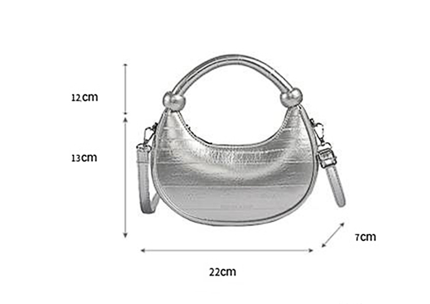 The tote bag Summer Wholesale Products Half Moon Handbags Ladies Simple Design Ladies Fashion Bags with Custom Printed Logo