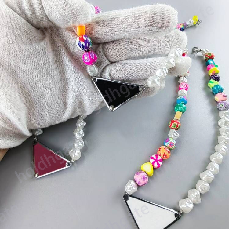 er Necklaces for Women Geometric Pendant Necklace with Beaded Gold Link Chain Elegant Summer Jewelry Z250910