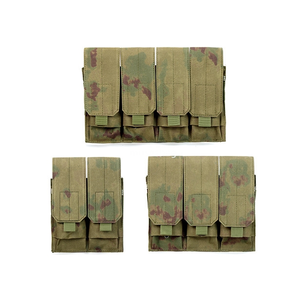 Tactical multi link quadruple link magazine bag two link triple link storage bag walkie talkie bag field Molle accessory bag