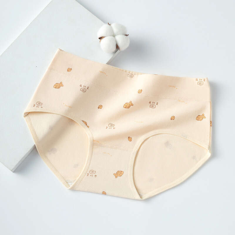 Countryside Style Women's Printed Cute Girl's 7A Antibacterial Pure Cotton Underwear for Women Lingerie Panties Women Underwear Calecon Unde