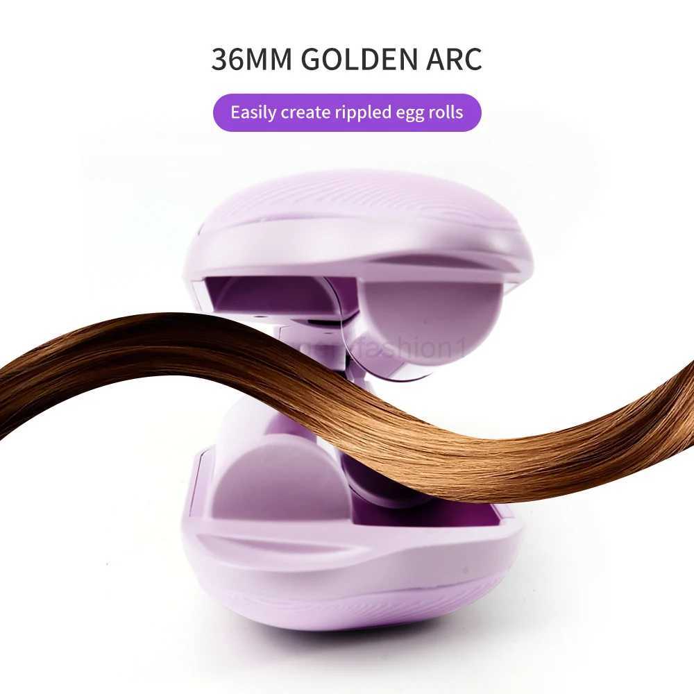 New 36mm Wavy Hair Curlers Curling Iron Wave Volumizing Hair Lasting Styling Tools 3 Gears Egg Roll Head Waver Styler WandB240719