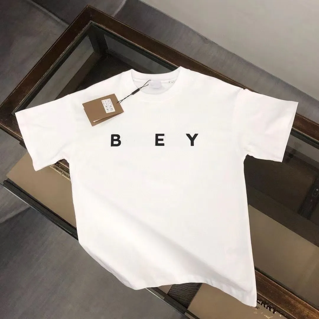 New kids desinger clothes kid t shirt girl boys Short Sleeve baby tshirt fasion summer with letters black white Comfortable breathable CYG2407198F12