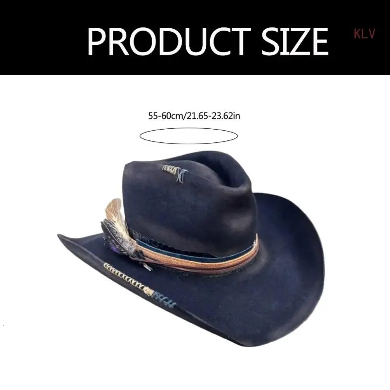 Top Hat with Distressed Ribbon Victorian Age Wool Top Hat Classical Homburg Hat for Boy Men Adults Wool 240712