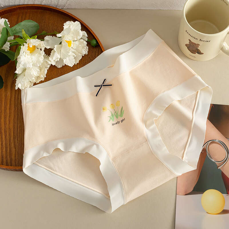 50 Pieces of Fresh Countryside Girl Style Seamless Underwear, Pure Cotton Women's Bare and Breathable Underwear Underwear Women Underwears Woman 
