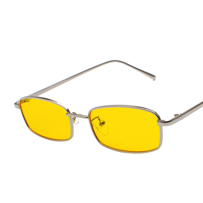 Jeter 31035 European and American Square Sunglasses Fashionable Small Frame Metal Glasses Transparent Ocean Film Street Photographic Sunglasses