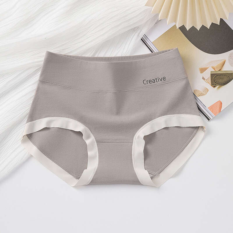 7A Antibacterial Pure Cotton High Waisted and Abdominal Cinching Women's Underwear, Lace Seamless Corner Pants for Women Panties Underwears Woman