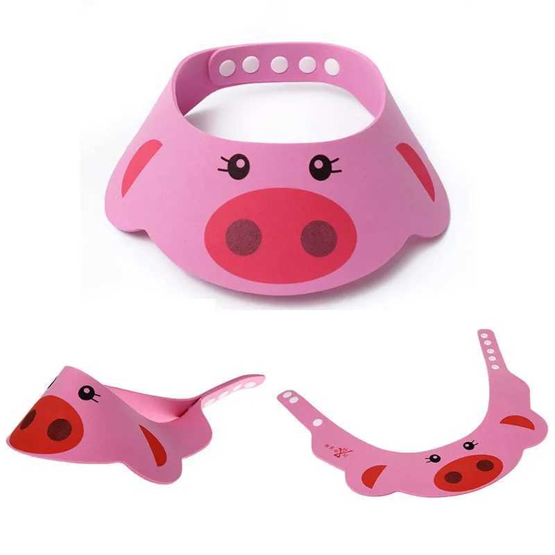 Baby shower cap soft cap cartoon animal childrens shower cap goggles shampoo shampooW240717