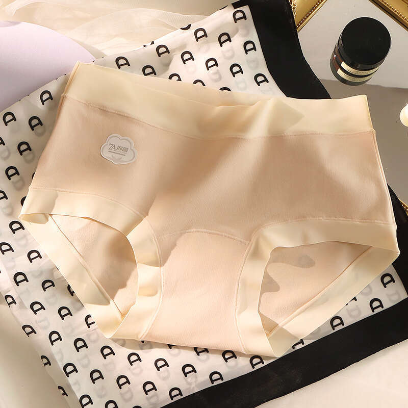 7A Antibacterial Crotch~50 Thread Cotton Polylactic Acid Extended Bottom Women's Underwear, Comfortable and Traceless Underwear for Women Lingeri