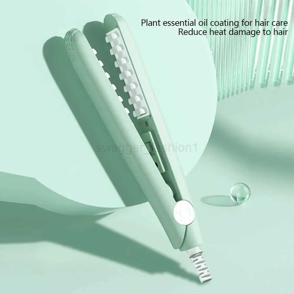 3D Grid Mini Hair Curlers Curling Iron Fluffy Hair Iron Ceramic Corn Perm Splint Flat Iron Portable Hair Styling ToolsB240719