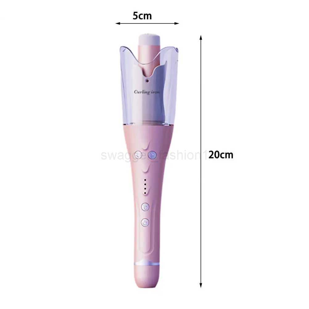Automatic Hair Curler Auto Shut-Off Spin Iron 3 Adjustable Temperature Anti-scalding EU Plug Fast Heating Auto Hair Curler WandB240719