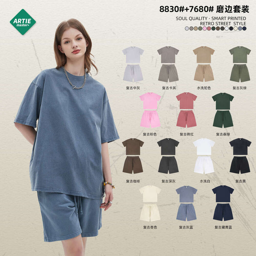 Loose Versatile Short-sleeved O-neck Crop Tops Harajuku Print Vintage Streetwear Clothes Collar Blouse Women's Couples Man Woman Tees Tops Graphi