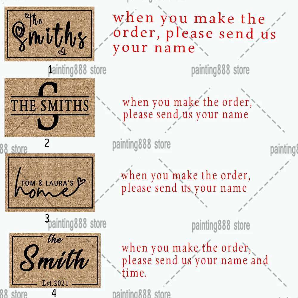 Front Door Mat Custom Doormat Home Decoration Carpet Entrance Personalised Doormat With Name Rug Housewarming Gift