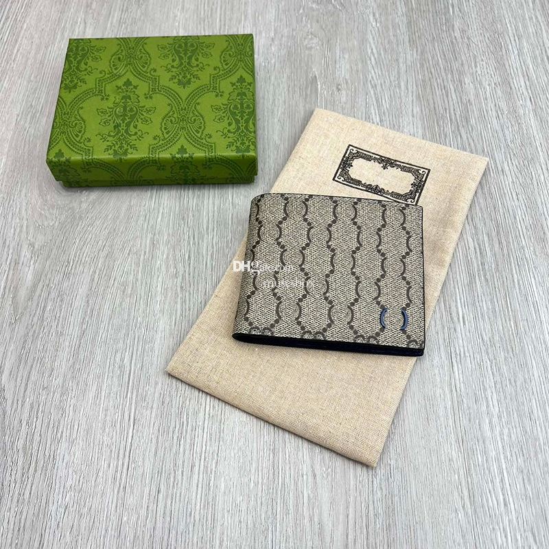 Designer mens wallet card holder slots wallets plaid style 768243 Classic short wallet Coin Purse Cardholder designer card case women organizer wallet with box