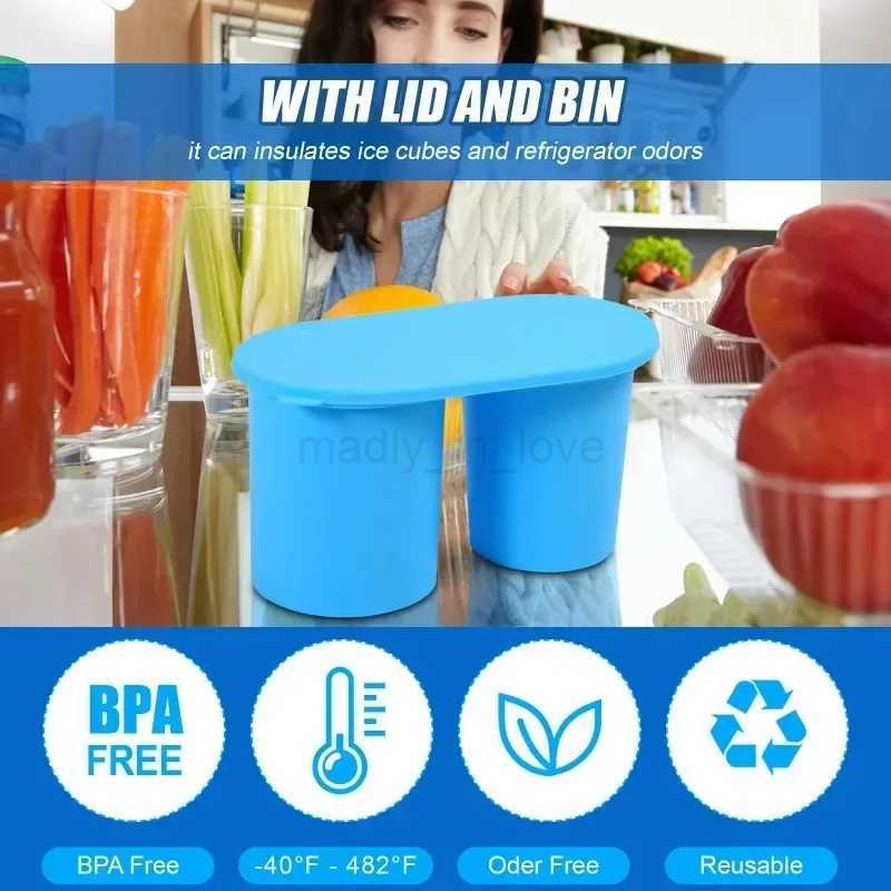 Silicone Ice Grid Adapted for Water Cup Large Capacity Ice Grid Ice Making Mold Creative with Box Easy ReleaseM240719