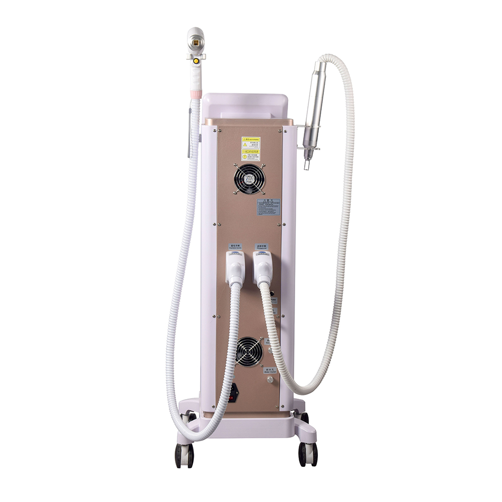 High-end Strong Power 808 Diode Laser Hair Remover Ice Point Contact Cooling Painless Machine Nd Yag Picosecond Q Switched Picolaser Tattoo Remover