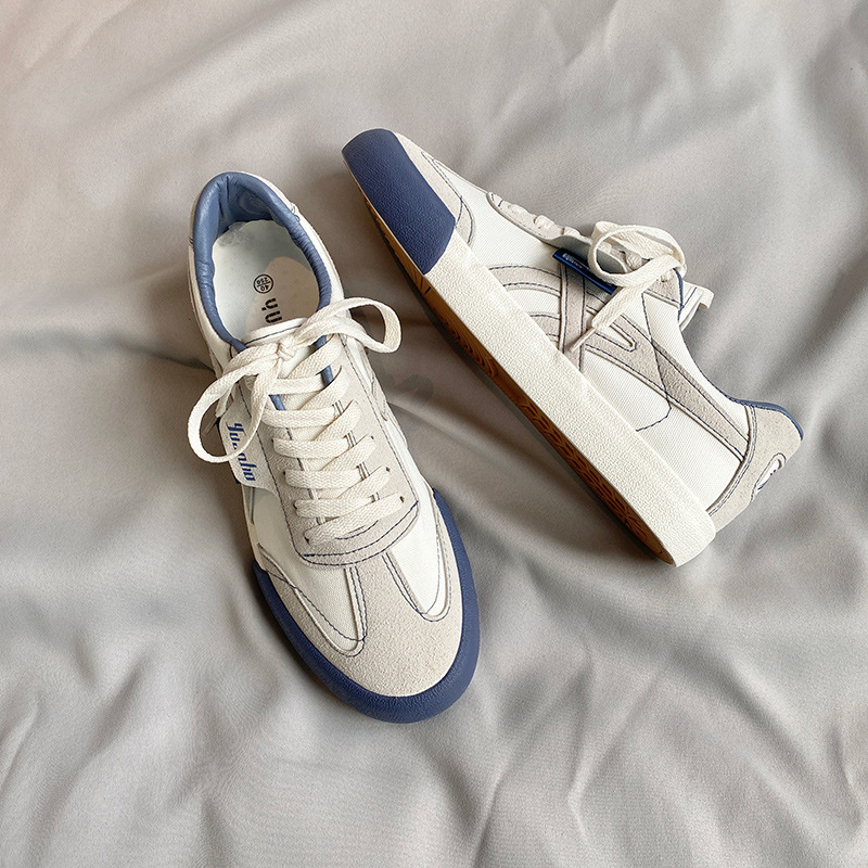 Men's Canvas Shoes: Quality 2024 Korean Style Fashion Hot Sneakers (White)