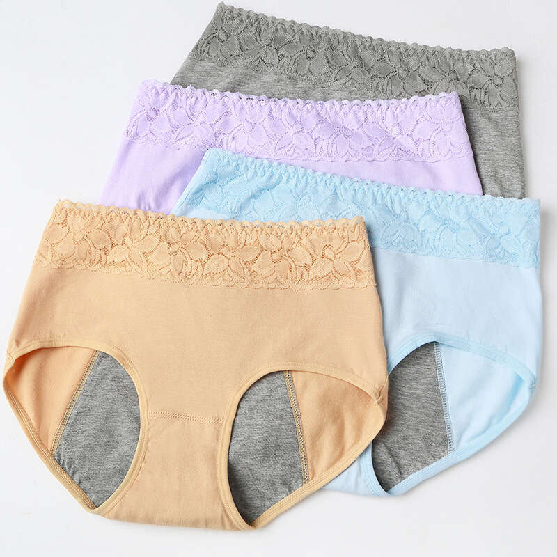 Physiological Menstrual Underwear, Crotch, Comfortable and Leak Proof, Night Sanitary Pants, Pure Cotton Physiological Underwear Panties Calecon Linge