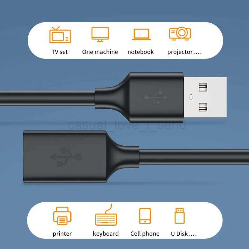 USB 2.0 Extension 480mbps Male to Female Extension Speed Data Sync Cable Extender M/F for Computer Mouse Hard Disk Extend WireCL240719