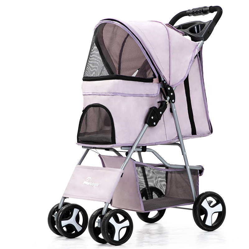 Multifunction Large Wheels Cat Dog Pet Basket for Stroller