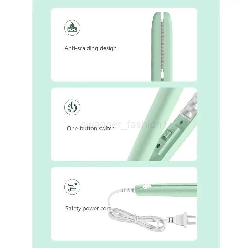 3D Grid Mini Hair Curlers Curling Iron Fluffy Hair Iron Ceramic Corn Perm Splint Flat Iron Portable Hair Styling ToolsB240719