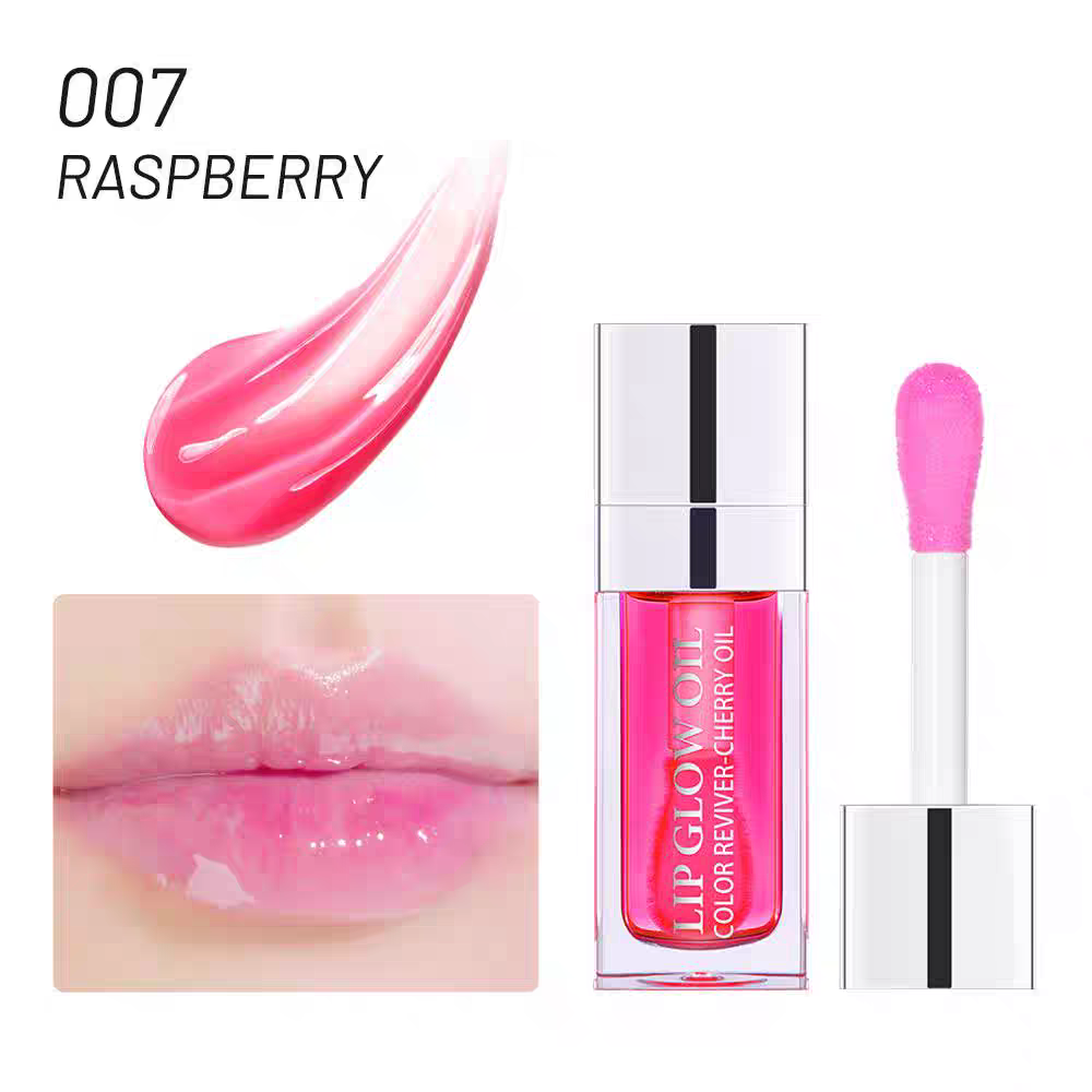 2026 New Makeup gloss Ibcccndc Lipstick Plumping Crystal Jelly Lipgloss 6ml Balm Care Moisturzing Lip Glow Oil Nonstick cup Cosmetics Cherry Raspberry
