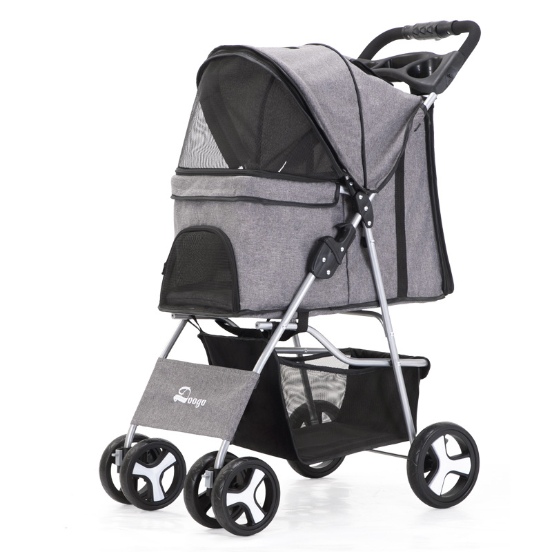 Multifunction Large Wheels Cat Dog Pet Basket for Stroller
