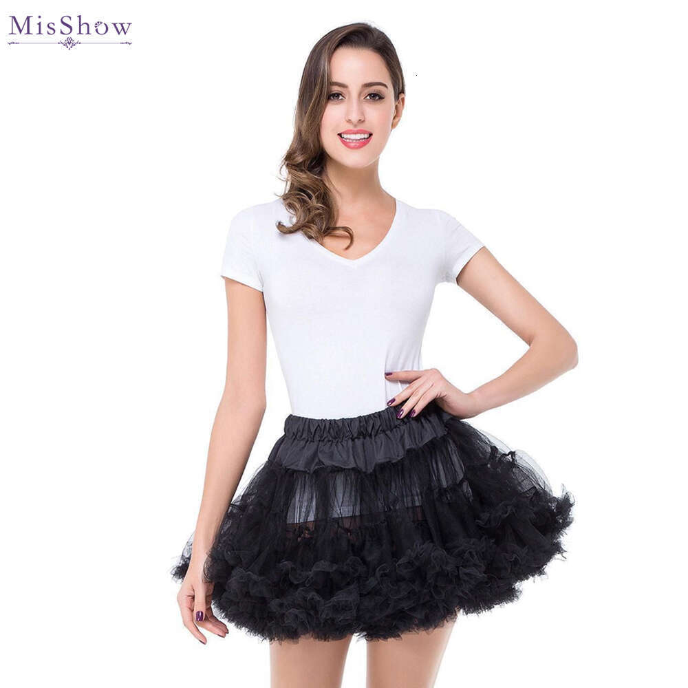 Short Tulle Petticoat Tutu Soft Mini Skirt For Women Wedding Party Ballet Dance Underskirt Prom Dress Ball Gowns Candy Color