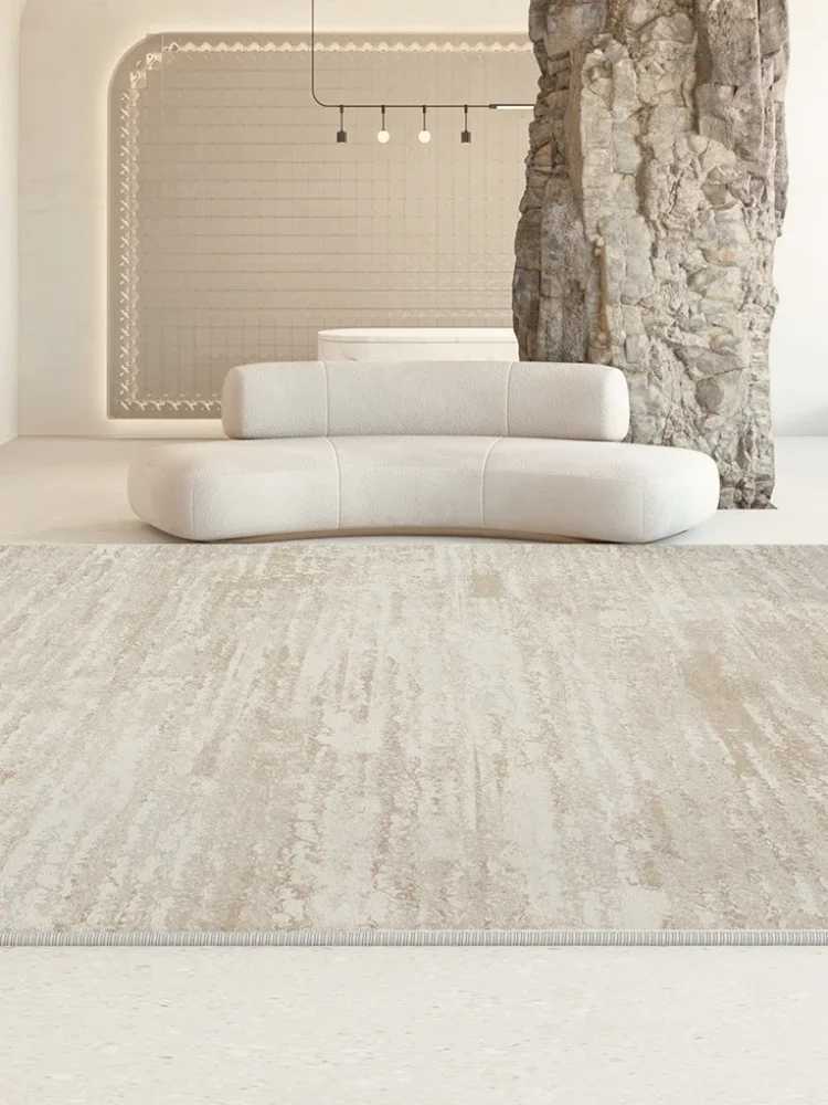 Abstract Beige Gold Carpets Extra Large Living Room Carpet Easy Care Bedroom Rugs Luxury Striped Home Decoration Rug Hallway Rug