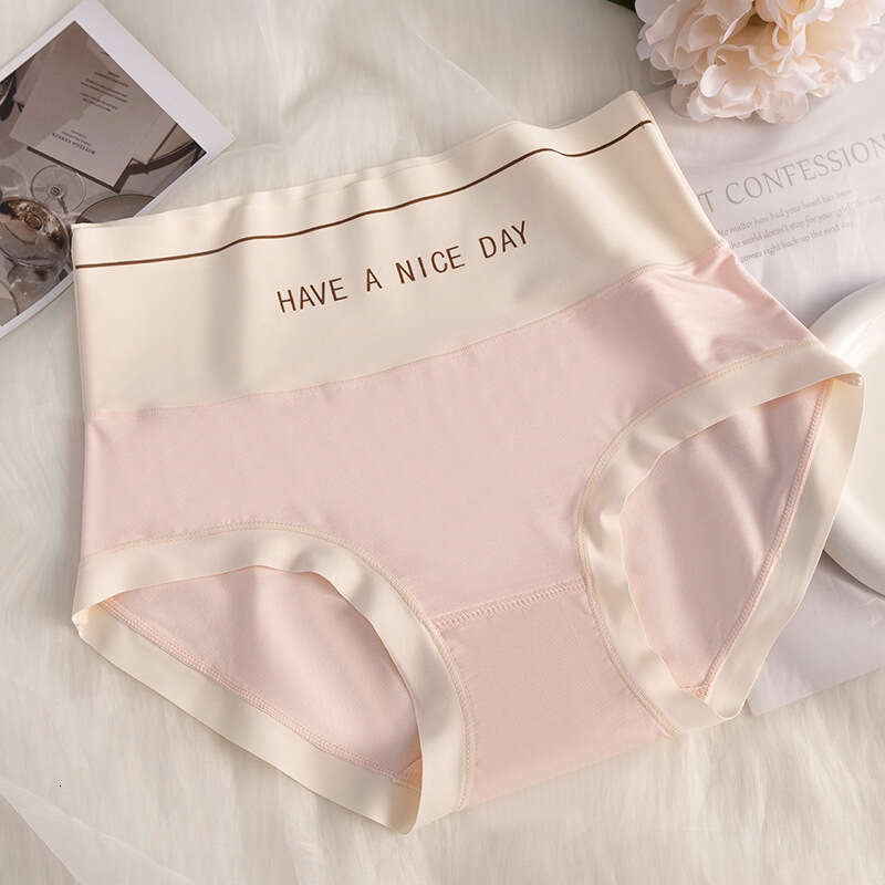 Hip Waist Hugging Waisted Breathable Seamless Women, High Elasticity and Fashionable Mulberry Silk Crotch Underwear for Women Calecon Underwears Woman