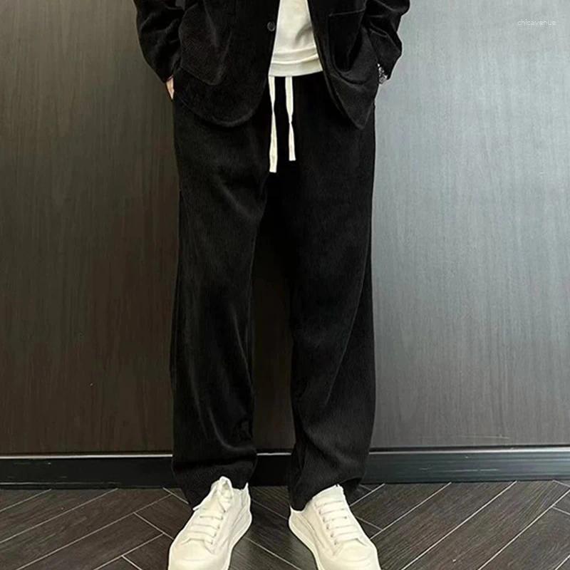 Men's Tracksuits Autumn Light Luxury Corduroy Suit Korean Version 2024 Fashion Trend High Street Designer Handsome Sets Freshing