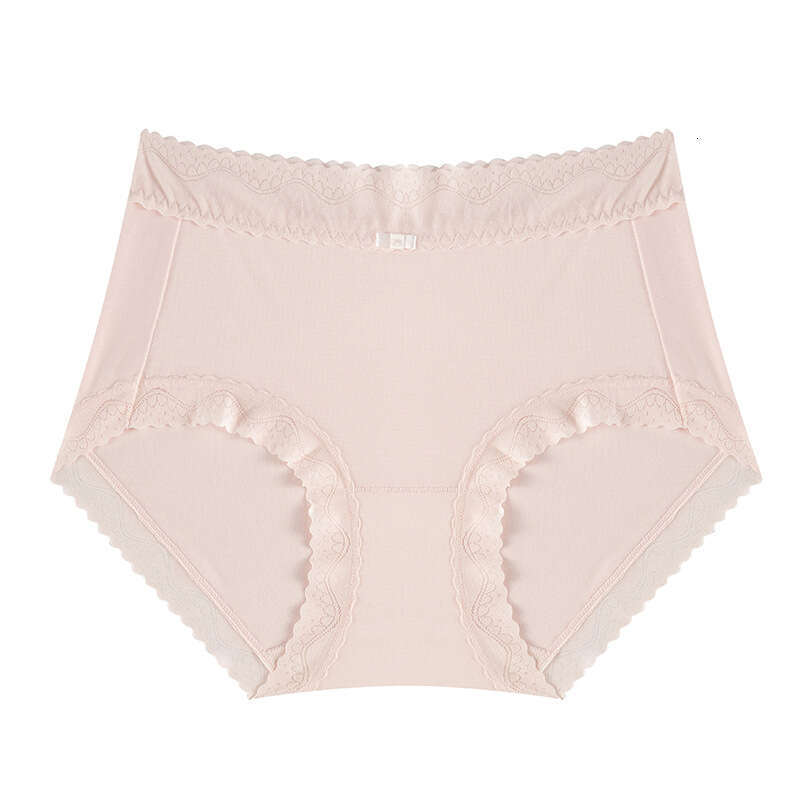 Soft Glutinous Light Luxury Lace High Aesthetic Value, Skin Friendly and Traceless Underwear for Women with Antibacterial Mulberry Silk Crotch Underwe