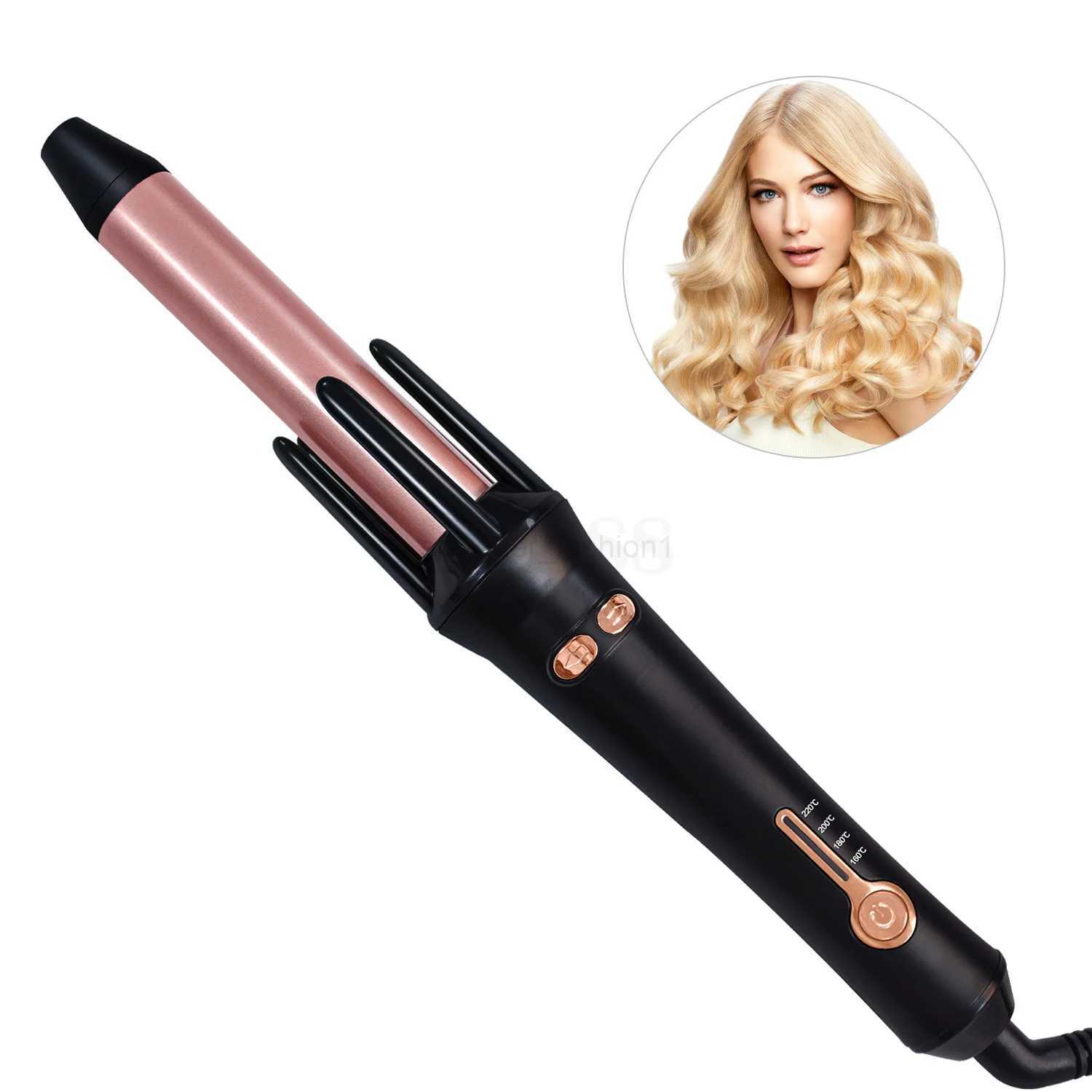 Professional Digital Automatic Curler New Curling Iron with ICD Display Swiveling Head Hair Tourmaline Ceramic MachineB240719