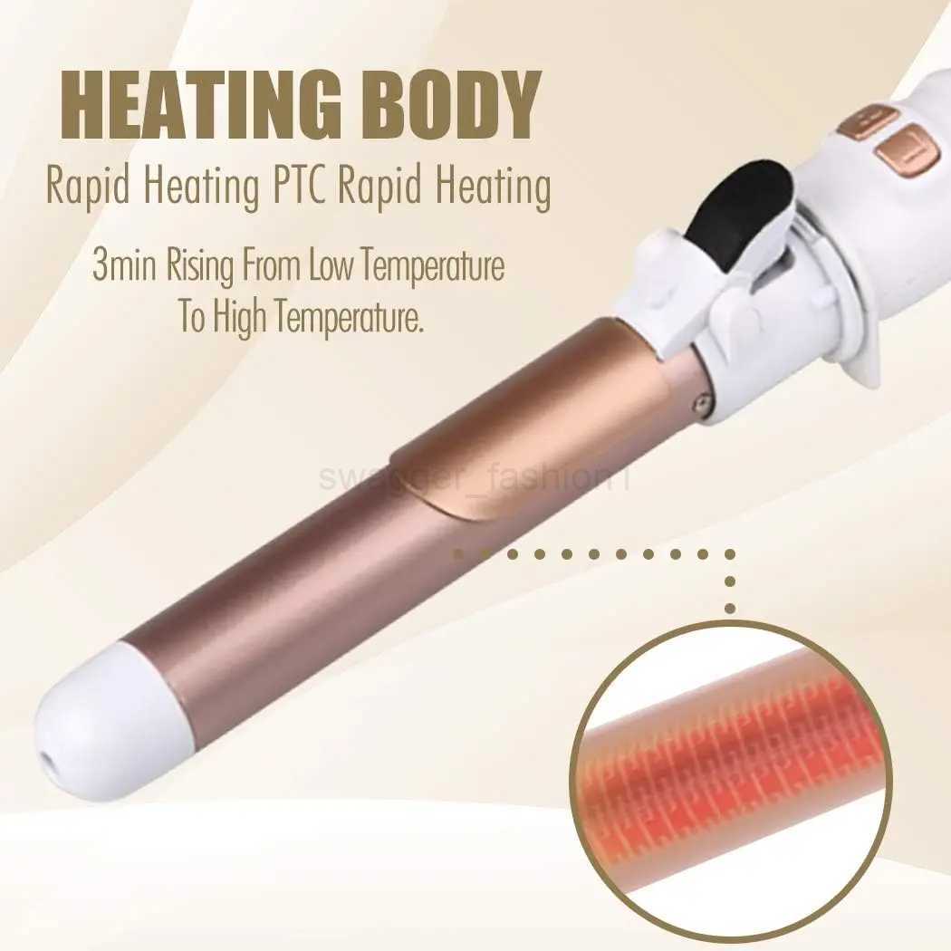 1.1/1.25inch Rotating Curling Iron Curling Wand Automatic Hair Curler 30s Instant Heat Auto Hair Waver Hair Styling IronsB240719