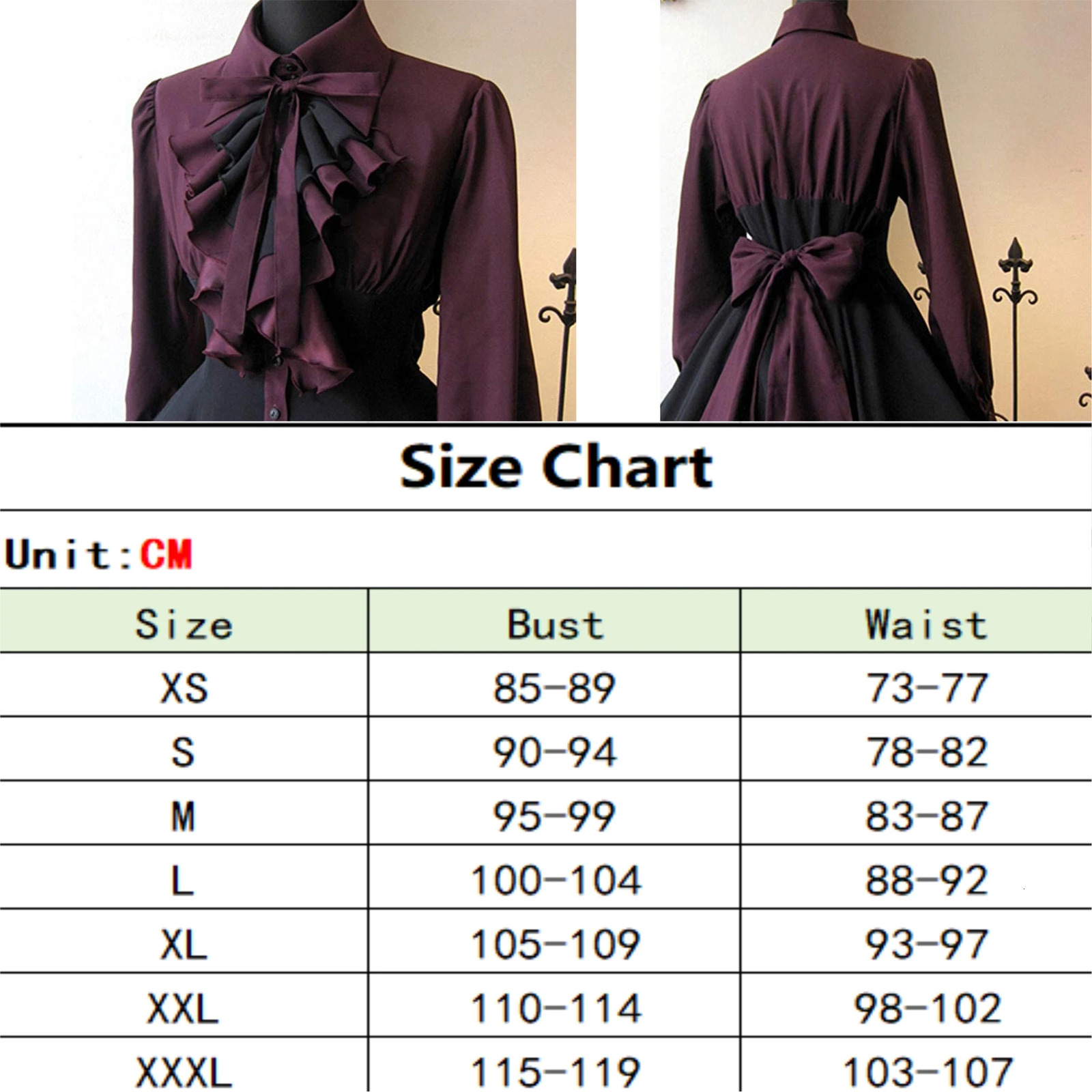 Women Medieval Vintage Lolita Dress XS3XL Gothic Long Sleeves Ruffle Classic Renaissance Bow Buttons Wrinkle Sweet 240717